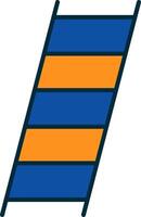 Ladder Line Filled Two Colors Icon vector