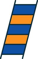 Ladder Line Filled Two Colors Icon vector