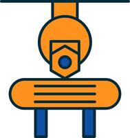 Machinery Line Filled Two Colors Icon vector