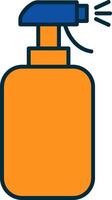 Cleaning Spray Line Filled Two Colors Icon vector