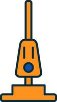 Vacuum Cleaner Line Filled Two Colors Icon vector