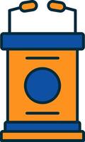 Lectern Line Filled Two Colors Icon vector