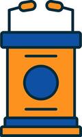 Lectern Line Filled Two Colors Icon vector