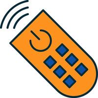 Remote Control Line Filled Two Colors Icon vector