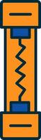 Fuse Line Filled Two Colors Icon vector