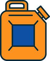 Canister Line Filled Two Colors Icon vector
