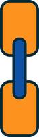 Chain Line Filled Two Colors Icon vector