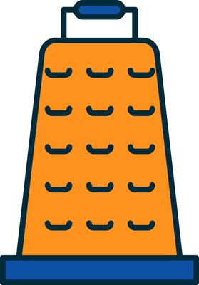 Grater Line Filled Two Colors Icon