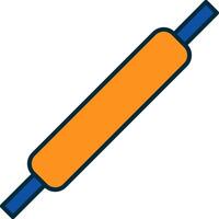 Rolling Pins Line Filled Two Colors Icon vector