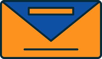 Envelope Line Filled Two Colors Icon vector