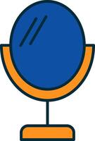 Mirror Line Filled Two Colors Icon vector