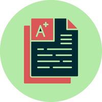 icono de vector de examen