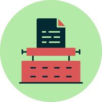 Typewriter Vector Icon