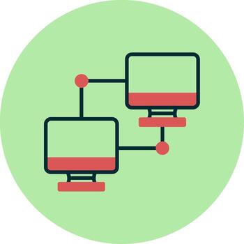 icono de vector de computadora