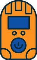 Dosimeter Line Filled Two Colors Icon vector
