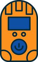 Dosimeter Line Filled Two Colors Icon vector