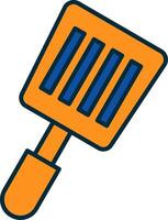Spatula Line Filled Two Colors Icon vector