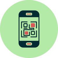 icono de vector de código qr