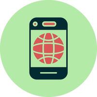 Mobile Internet Vector Icon