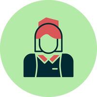 Flight Attendant Vector Icon