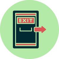 Exit Door Vector Icon