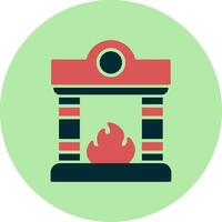 Fireplace Vector Icon