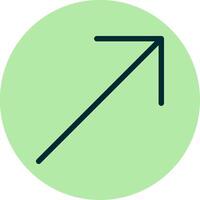 Up Right Arrow Vector Icon