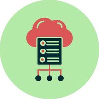 Cloud Server Vector Icon