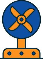 Fan Line Filled Two Colors Icon vector