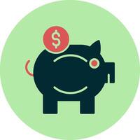 Piggy Bank Vector Icon