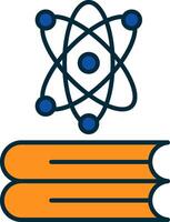 Knowledge Line Filled Two Colors Icon vector