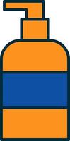 Liquid Soap Line Filled Two Colors Icon vector