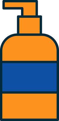 Liquid Soap Line Filled Two Colors Icon