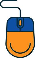 Mouse Line Filled Two Colors Icon vector