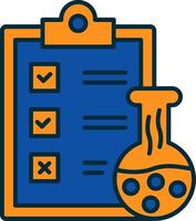 Data Line Filled Two Colors Icon vector