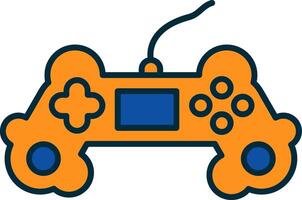 Gaming Line Filled Two Colors Icon vector