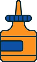 Glue Line Filled Two Colors Icon vector