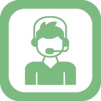 Call Center Agent Vector Icon