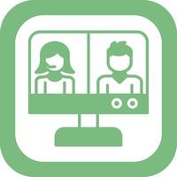 Video Conference Vector Icon