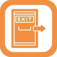 Exit Door Vector Icon