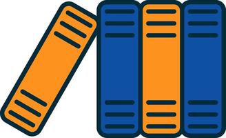 Files Line Filled Two Colors Icon vector