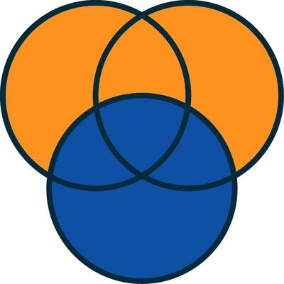 Diagram Line Filled Two Colors Icon
