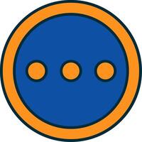 More free Line Filled Two Colors Icon vector