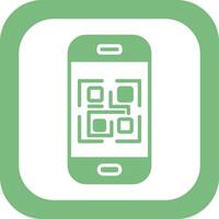 icono de vector de código qr