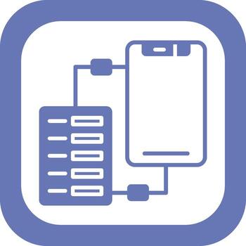 icono de vector de transferencia de datos