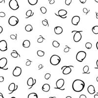 Seamless pattern with sketch circles shape vector