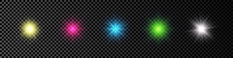 Light effect of lens flare vector