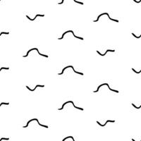 Seamless pattern with sketch squiggle vector