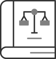 Law Book Vector Icon