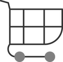 icono de vector de cesta de compras